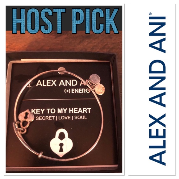 Alex and Ani Jewelry - NWT ⭐️Host Pick ⭐️Alex and Ani key heart bracelet